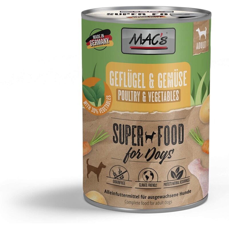 MAC's Dog Gefl�gel & Gem�se 400 g (4,97 € pro 1 kg) von MAC's