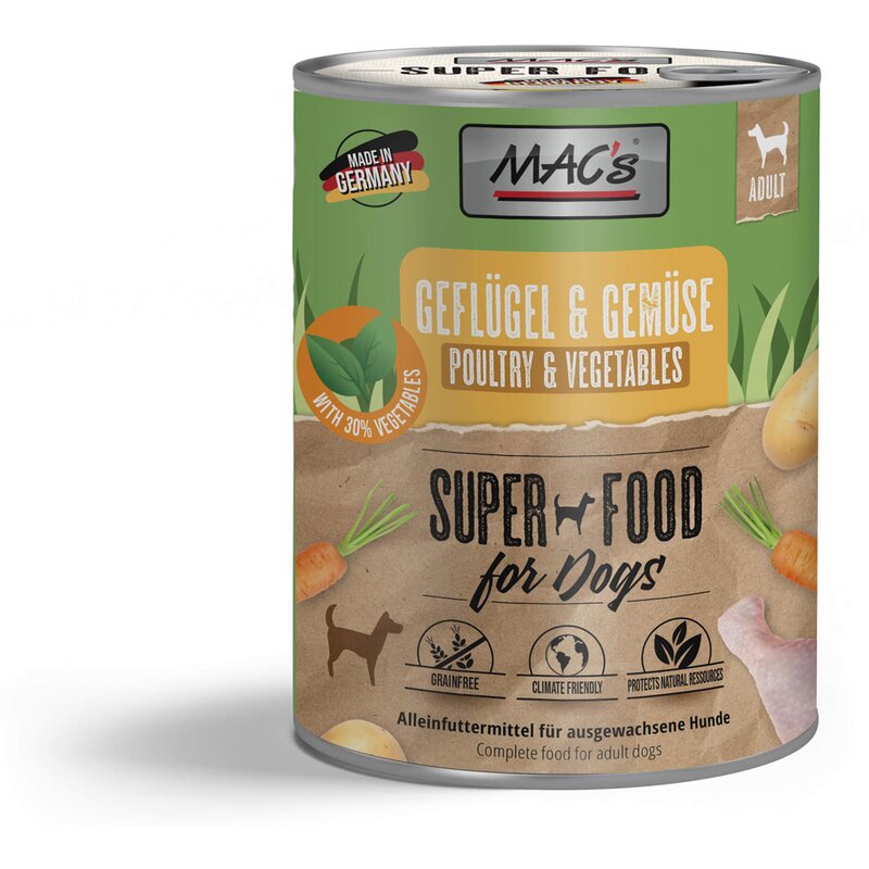 MAC's Dog Gefl�gel & Gem�se 800 g (3,99 € pro 1 kg) von MAC's