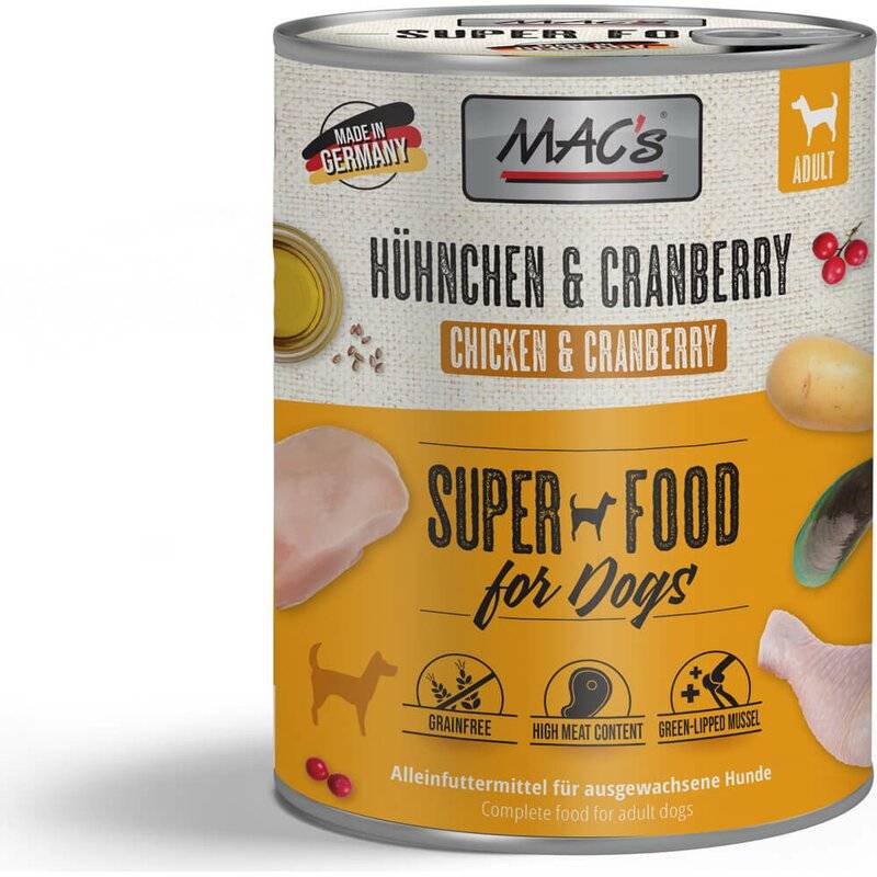 MAC's Dog H�hnchen & Cranberry - 800 g (3,99 € pro 1 kg) von MAC's