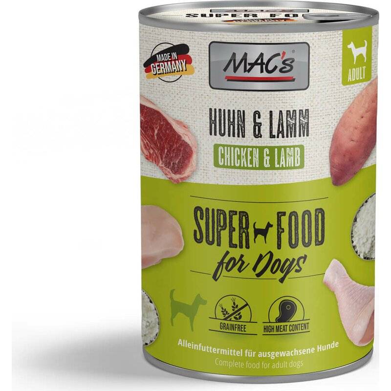 MAC's Dog Hühnchen & Lamm - 400 g (4,97 € pro 1 kg) von MAC's