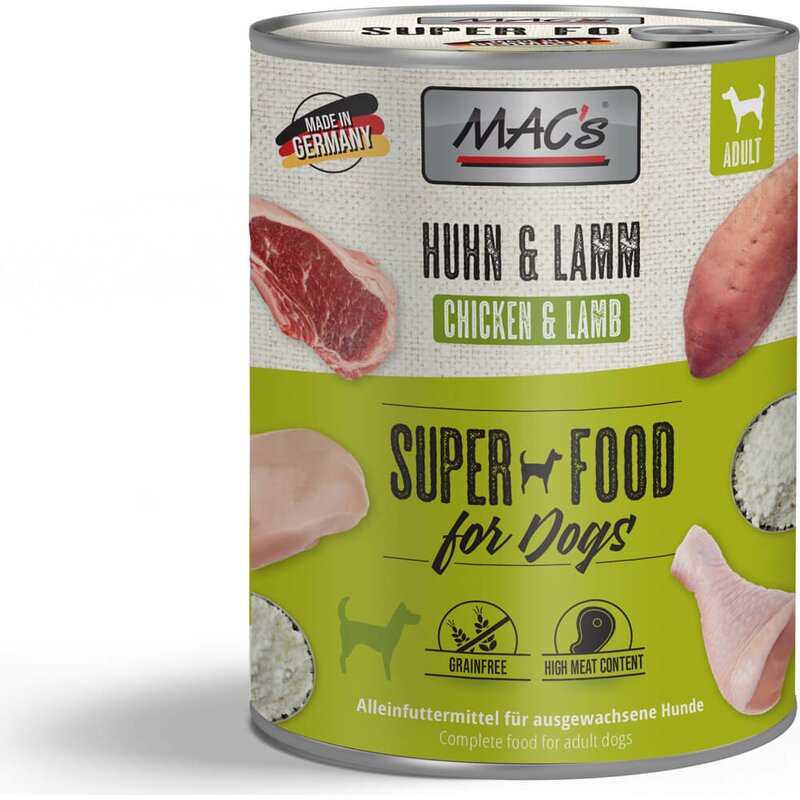 MAC's Dog H�hnchen & Lamm - 800 g (4,36 € pro 1 kg) von MAC's