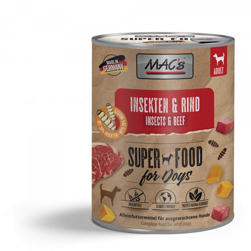 MAC's Dog Insekten & Rind 750 g (4,65 € pro 1 kg) von MAC's