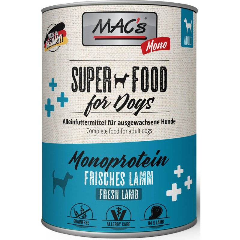 MAC's Dog Mono Lamm 800 g (4,74 € pro 1 kg) von MAC's