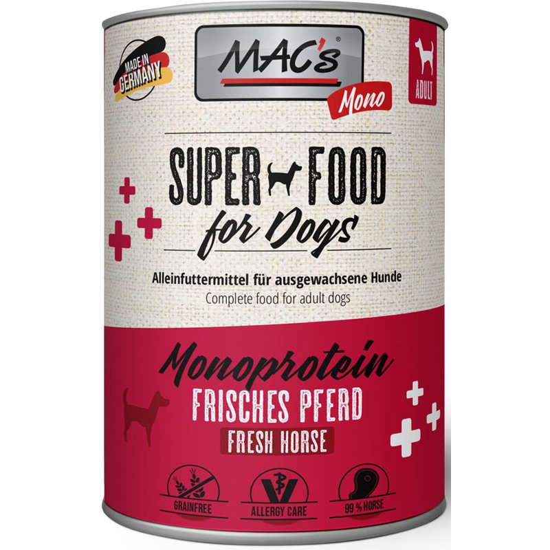 MAC's Dog Mono Pferd 400 g (9,88 € pro 1 kg) von MAC's