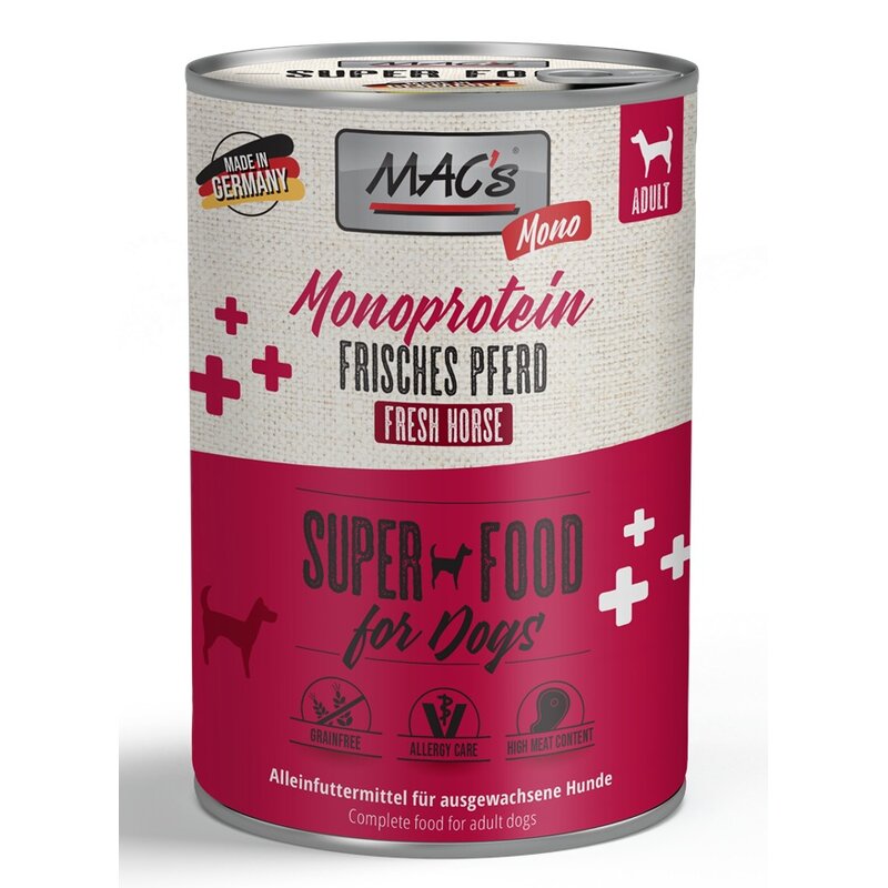 MAC's Dog Mono Pferd 400 g (9,88 € pro 1 kg) von MAC's