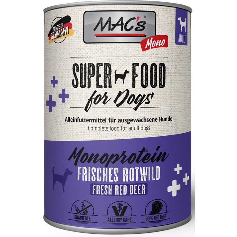 MAC's Dog Mono Rotwild 400 g (7,73 € pro 1 kg) von MAC's