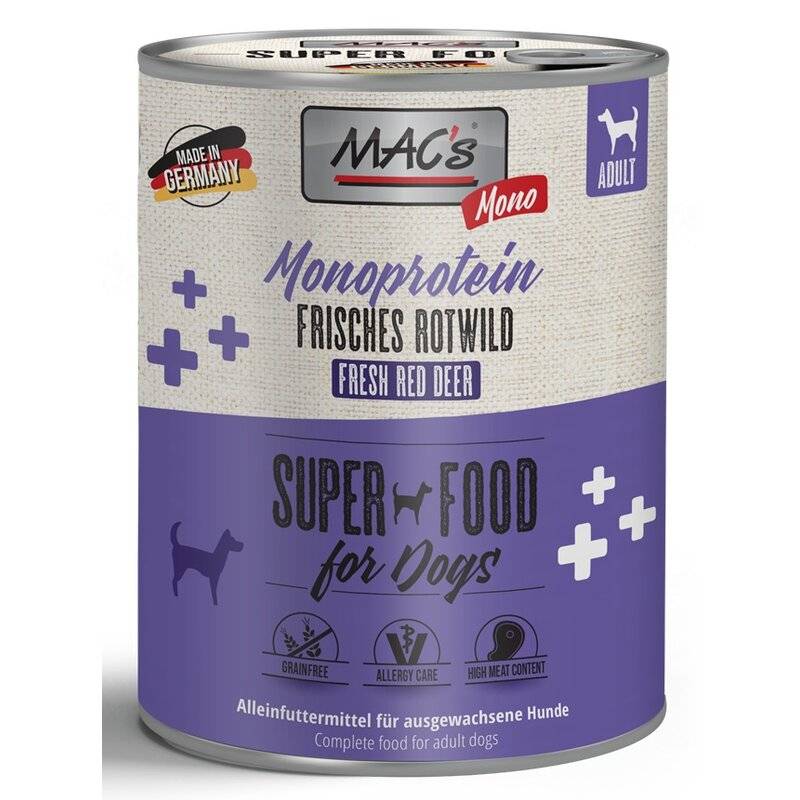 MAC's Dog Mono Rotwild 800 g (5,61 € pro 1 kg) von MAC's