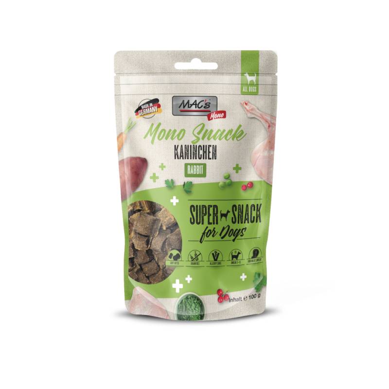 MAC´s Dog Mono Snack - Kaninchen 100 g von MAC's