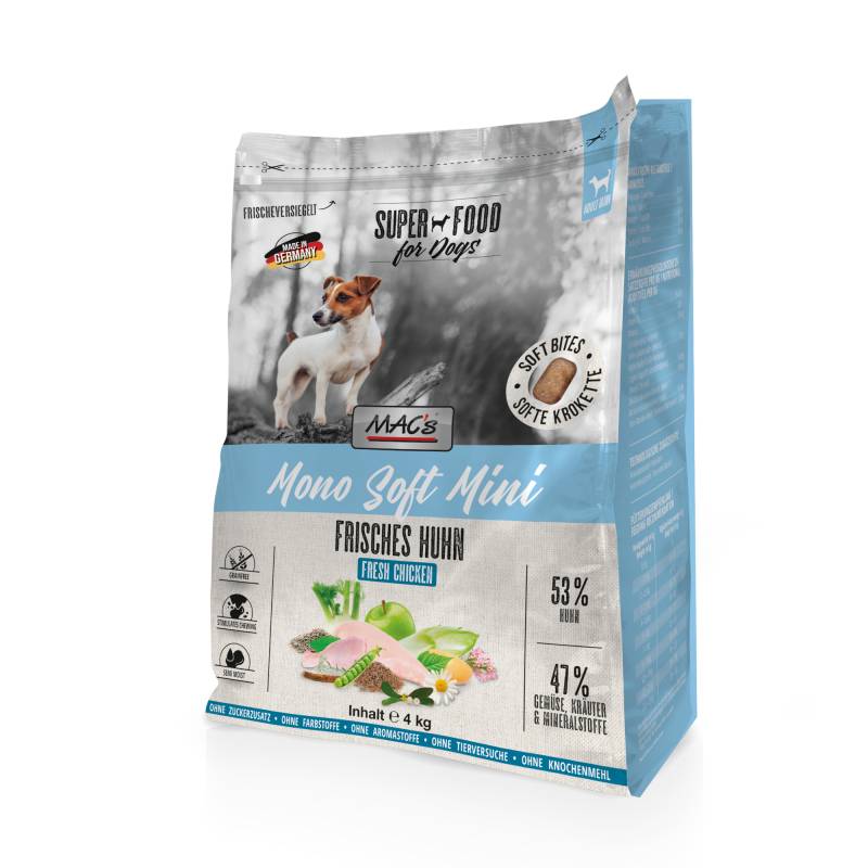 MAC's Dog Mono Soft - Frisches Huhn - 4 kg MAC's Dog Mono Soft - Frisches Huhn - 4 kg von MAC's