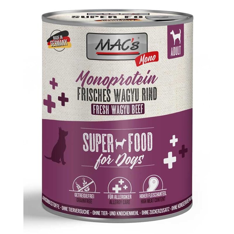 MAC's Dog Mono Wagyu Rind 800 g (6,11 € pro 1 kg) von MAC's