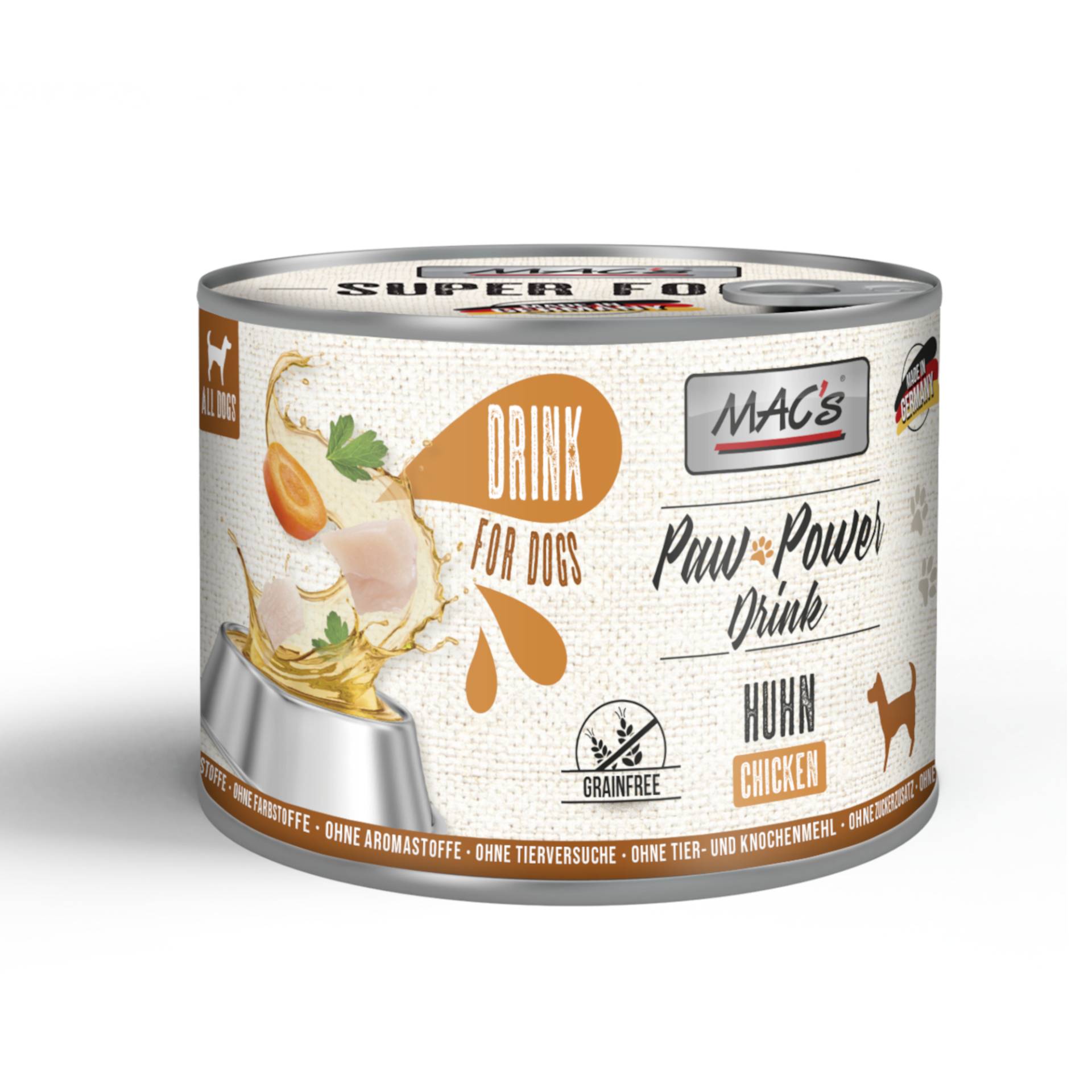 MAC's Dog Paw Power Drink 6 x 185 g - Huhn von MAC's