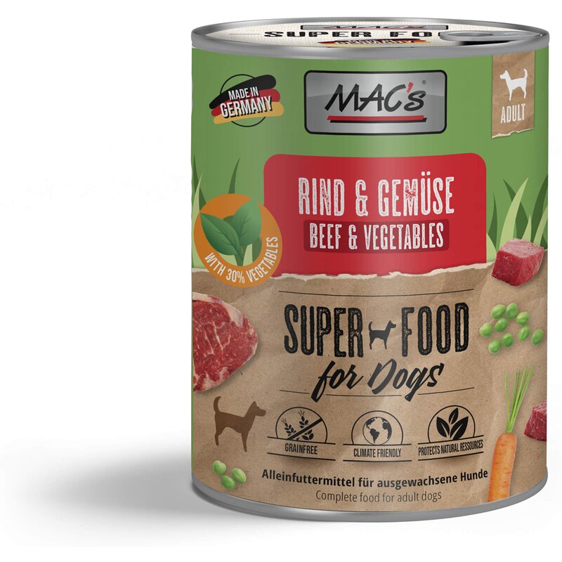 MAC's Dog Rind & Gem�se 800 g (3,99 € pro 1 kg) von MAC's