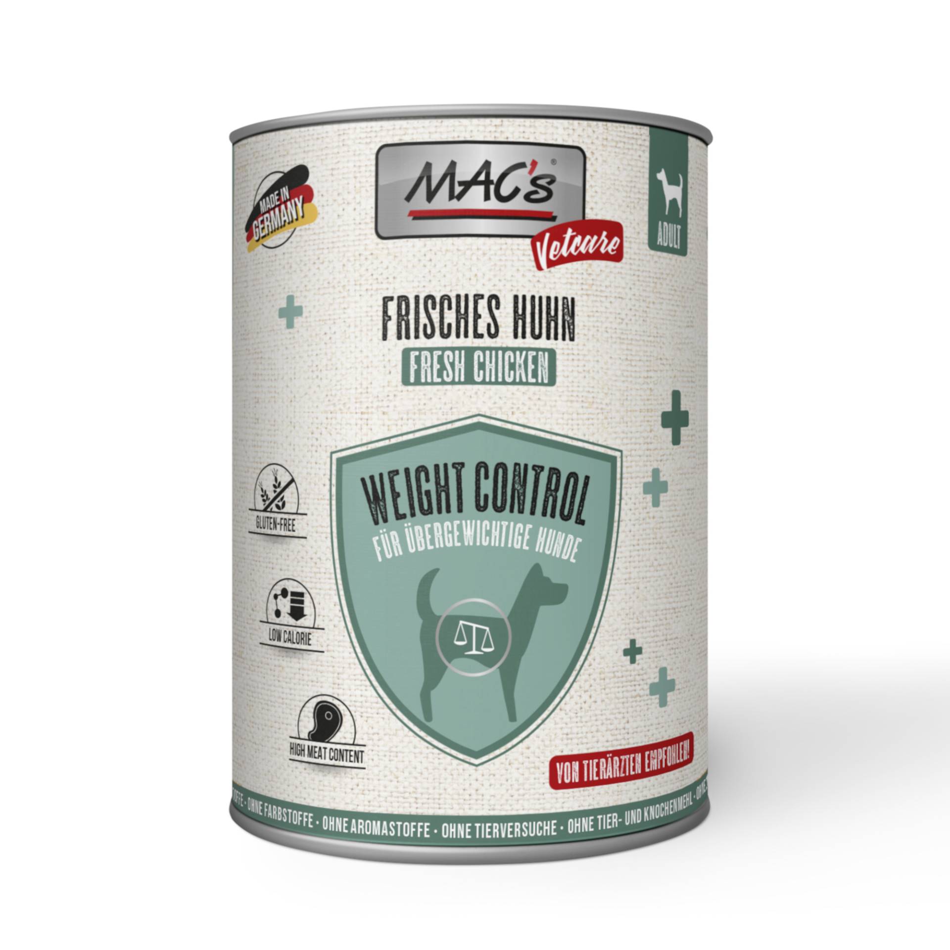 MAC's Dog Vetcare Gewichtskontrolle 6 x 400 g - Huhn MAC's Dog Vetcare Gewichtskontrolle 6 x 400 g - Huhn von MAC's