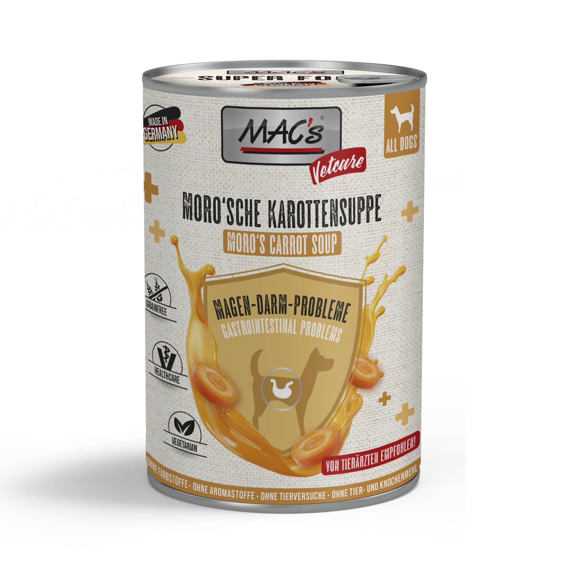 MAC's Dog Vetcare Moro'sche Karottensuppe 6 x 375 g - Karotten MAC's Dog Vetcare Moro'sche Karottensuppe 6 x 375 g - Karotten von MAC's