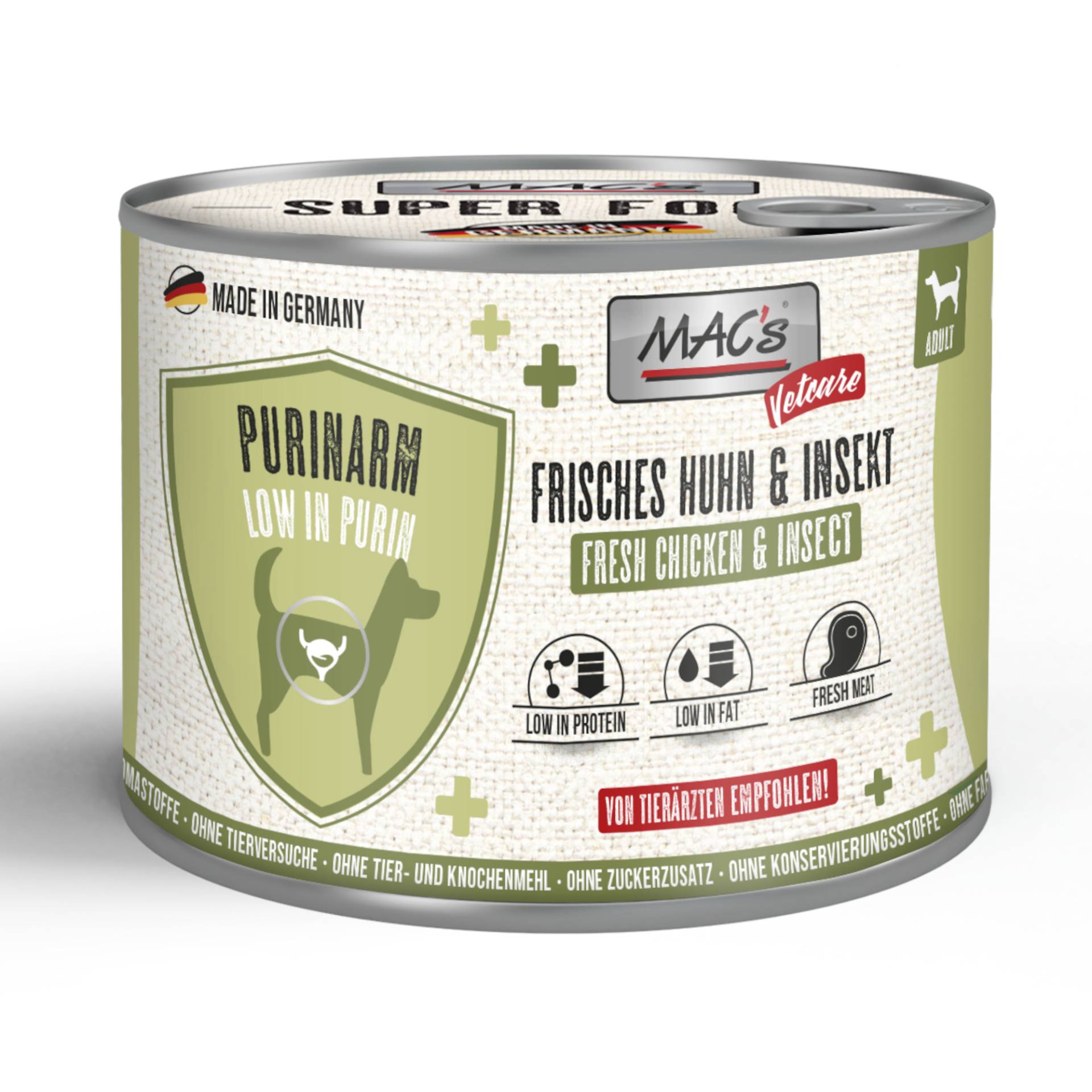 MAC's Dog Vetcare Purinarm 6 x 200 g - Huhn & Insekt MAC's Dog Vetcare Purinarm 6 x 200 g - Huhn & Insekt von MAC's