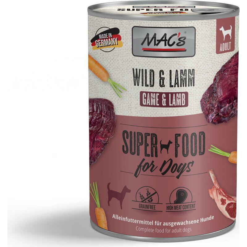 MAC's Dog Wild & Lamm - 400 g (5,47 € pro 1 kg) von MAC's