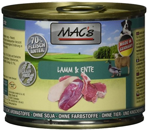 Mac's Lamm & Ente, 6er Pack (6 x 200 g) von MAC's