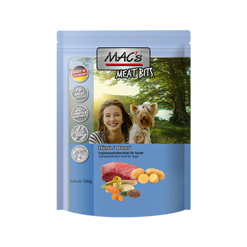 MAC's Meat Bits Hundeleckerlis - Rind - 120 g von MAC's