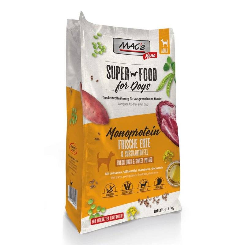 MAC's Mono Ente Hundefutter - 3 kg (7,46 € pro 1 kg) von MAC's