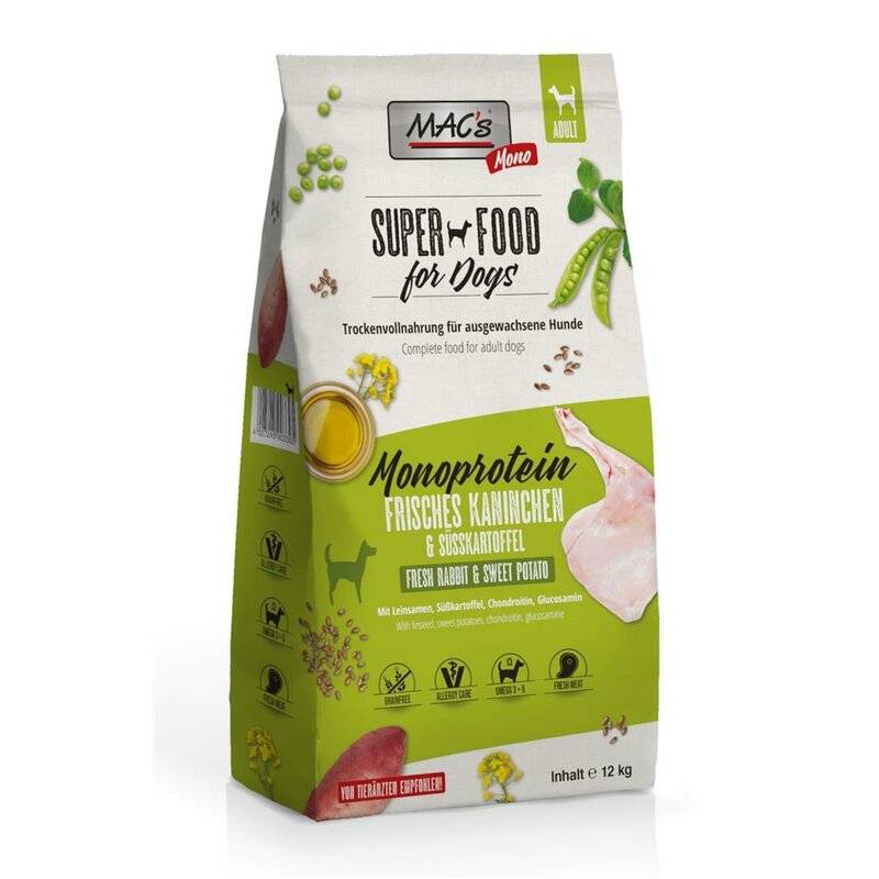 MAC's Mono Kaninchen Sparpaket 2 x 12 kg (5,21 € pro 1 kg) von MAC's