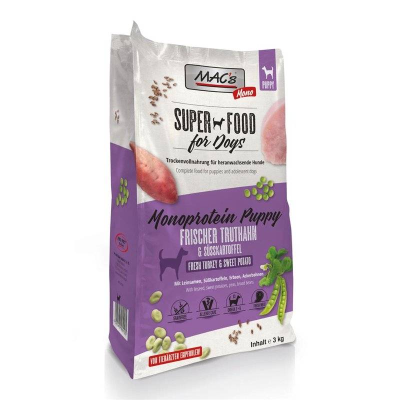 MAC's Mono Puppy Welpenfutter - 3 kg (6,46 € pro 1 kg) von MAC's