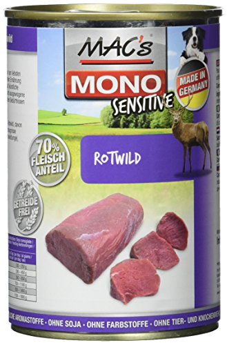Mac's Mono Sensitive rot wild, 6er Pack (6 x 400 g) von MAC's