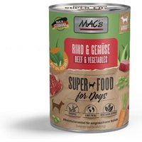 MAC's Nassfutter Hund Adult Rind & Gemüse 6x400 g von MAC's