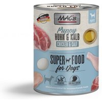 MAC's Nassfutter Hund Puppy Kalb und Huhn 6x800 g von MAC's