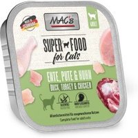 MAC's Nassfutter Katze Adult Ente, Pute und Huhn 64x100 g von MAC's