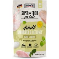 MAC's Nassfutter Katze Adult Kaninchen und Geflügel 48x100 g von MAC's