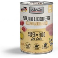 MAC's Nassfutter Katze Adult Pute und Rind 6x400 g von MAC's