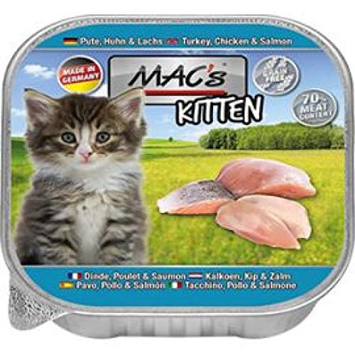 MACs Cat Kitten Pute, Huhn & Lachs 85g (Menge: 16 je Bestelleinheit) von MAC´s