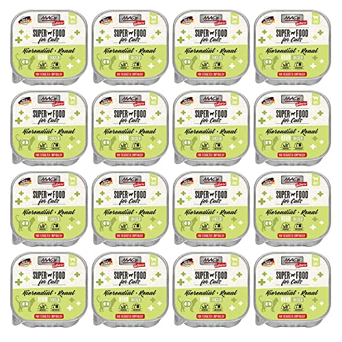 MACs Cat Vetcare Nierendiät Huhn 100g für Katzen 16er Pack (16 x 100g) von MAC's