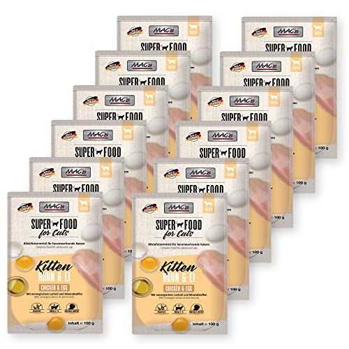 Mac's Kitten Katzenfutter Nassfutter Pouch Huhn & Ei 12x100g Mac's Kitten Katzenfutter Nassfutter Pouch Huhn & Ei 12x100g von MAC's