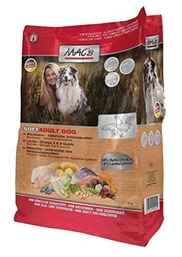 Macs Soft Geflügel 1 x 15 kg Hundefutter halbfeucht ohne Mais + Gluten von MAC's
