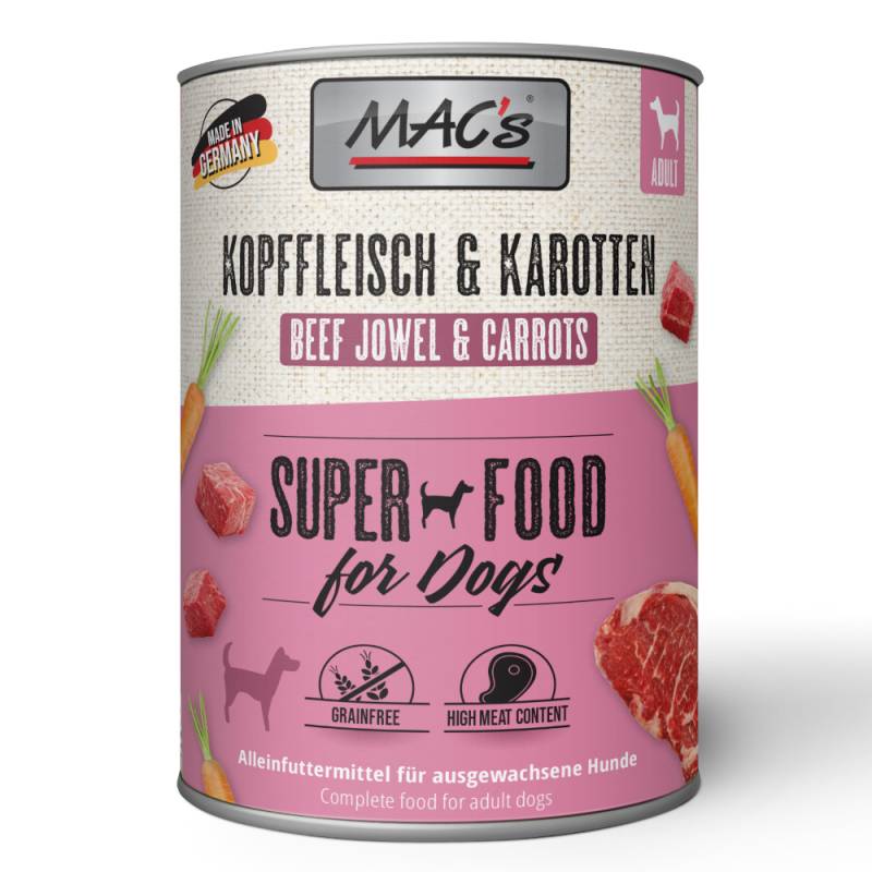 Sparpaket MAC's Adult 24 x 800 g - Rentier & Gemüse Sparpaket MAC's Adult 24 x 800 g - Rentier & Gemüse von MAC's