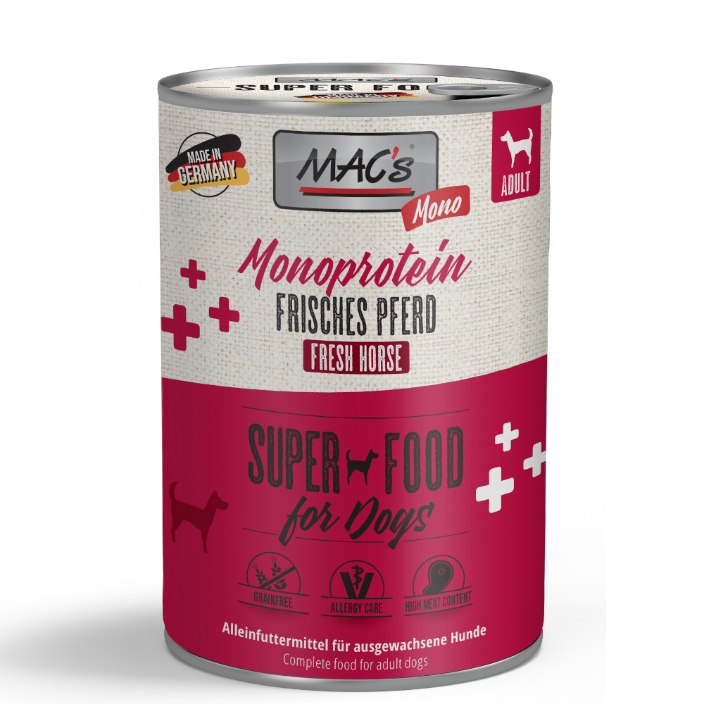 Sparpaket MAC's Adult Mono 24 x 400 g - Pferd Sparpaket MAC's Adult Mono 24 x 400 g - Pferd von MAC's