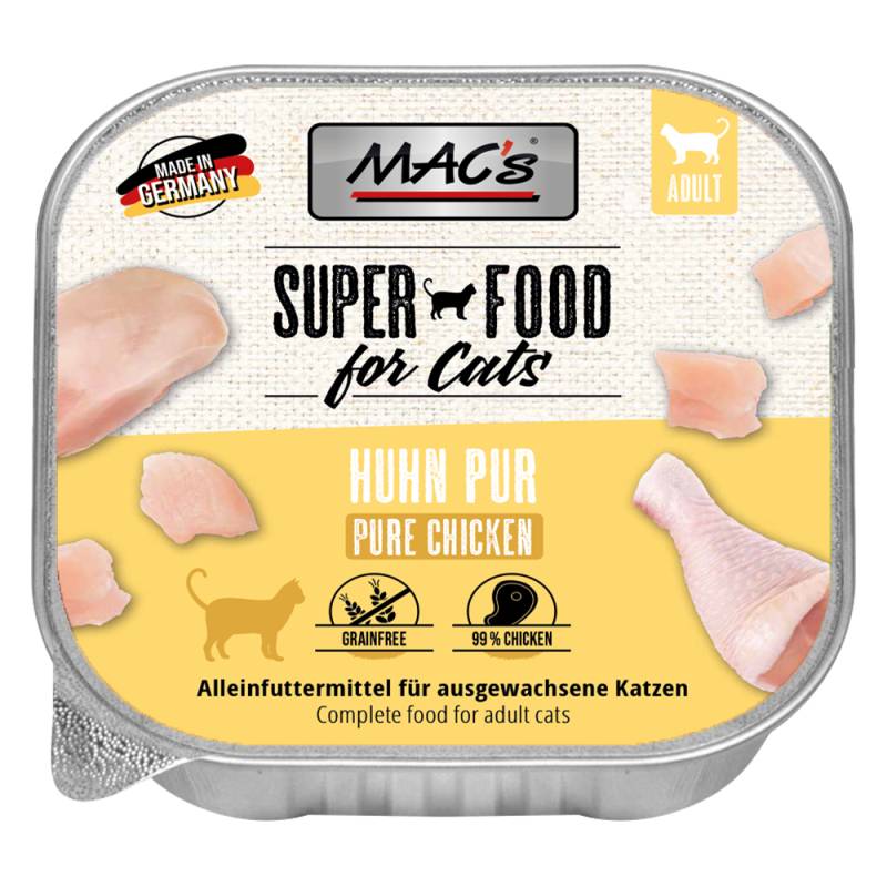 Sparpaket MAC's Cat Schale 64 x 100 g - Huhn Pur von MAC's