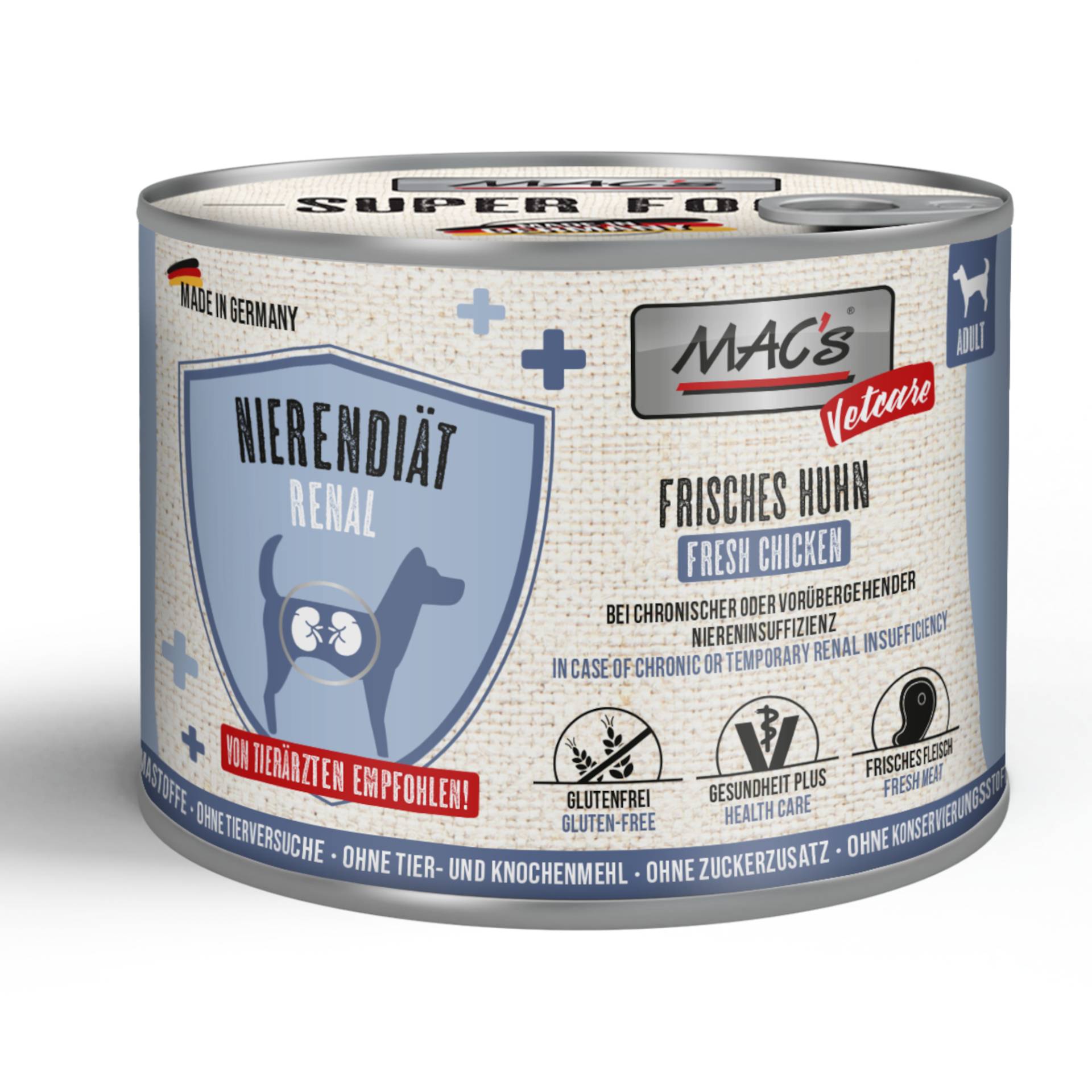 Sparpaket MAC's Dog Vetcare 24 x 200 g - Huhn Sparpaket MAC's Dog Vetcare 24 x 200 g - Huhn von MAC's