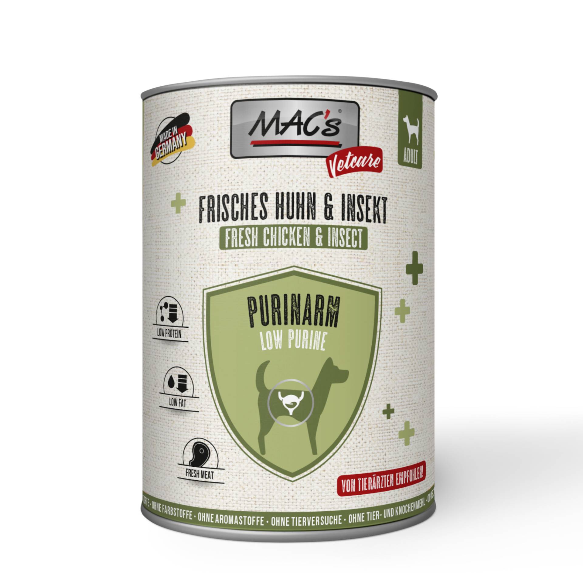 Sparpaket MAC's Dog Vetcare Purinarm 24 x 400 g - Huhn & Insekt Sparpaket MAC's Dog Vetcare Purinarm 24 x 400 g - Huhn & Insekt von MAC's