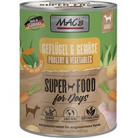 Sparpaket MAC's Nassfutter für Hunde 24 x 800 g - Geflügel & Gemüse von MAC's