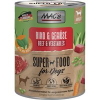 Sparpaket MAC's Nassfutter für Hunde 24 x 800 g - Rind & Gemüse von MAC's