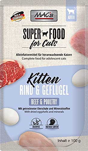 MAC's Cat | Kitten | Beutel 100g - Rindfleisch und Geflügel 100g von MACs
