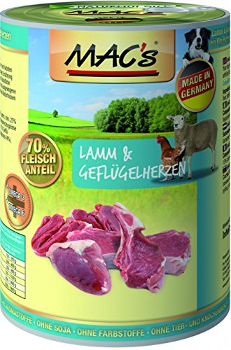 MAC's Dog mit Lamm & Geflügelherzen ( getreidefrei ) 6 x 400 g MAC's Dog mit Lamm & Geflügelherzen ( getreidefrei ) 6 x 400 g von MAC's