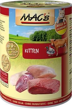 MAC´s Kitten Pute, Rind & Ente 6 x 400g (-5% von MAC's