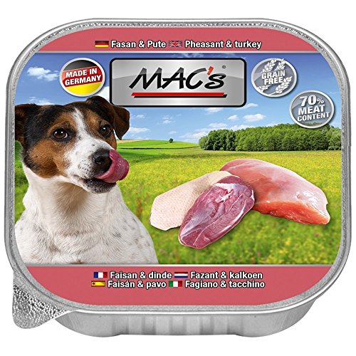 MACs Dog Fasan & Pute | 11x150g Hundenassfutter von MAC's