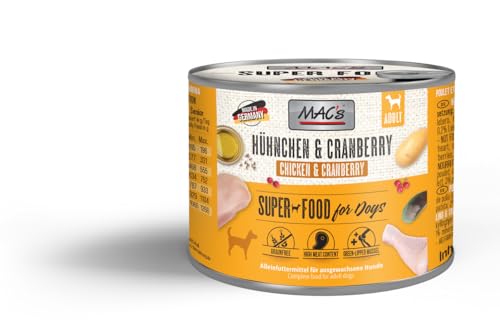 MACs Dog Hühnchen & Cranberry | 6X 200g Hundefutter von MAC's