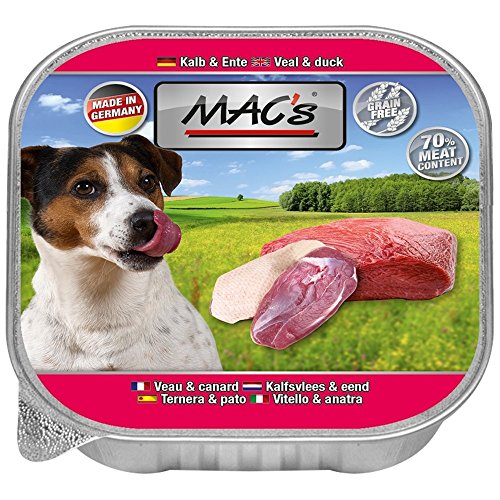 MACs Dog Kalb & Ente | 11x150g Hundenassfutter von MAC's
