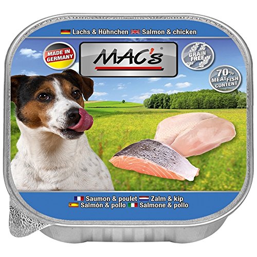 MACs Dog Lachs & Hühnchen | 11x150g Hundenassfutter von MAC's