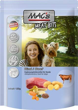 MACs Dog Meat Bits Rind | 9X 120g von MAC's